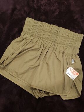FP Movement The Way Home Shorts — Olive/Army Green
